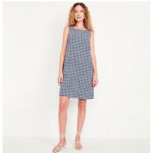 old navy gingham dress XXL Tall Plaid Preppy Cute Short Shift Boho Pockets Cute